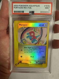 2003 Pokemon Porygon Reverse Holo E Reader Aquapolis 103b/147 - PSA 9 Mint! WOTC - Image 2
