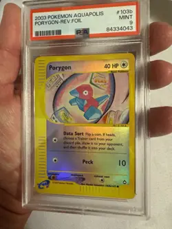2003 Pokemon Porygon Reverse Holo E Reader Aquapolis 103b/147 - PSA 9 Mint! WOTC - Image 3