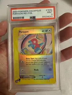 2003 Pokemon Porygon Reverse Holo E Reader Aquapolis 103b/147 - PSA 9 Mint! WOTC - Image 4