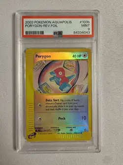 2003 Pokemon Porygon Reverse Holo E Reader Aquapolis 103b/147 - PSA 9 Mint! WOTC - Image 5