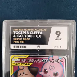 Pokemon Japanese PSA 9 Togepi & Cleffa & Igglybuff GX sm12a 185/173 - Image 2