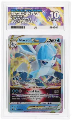 Pokemon Glaceon VSTAR SWSH197 Black Star Promo - Ace 10 gem mint ace label - Image 1
