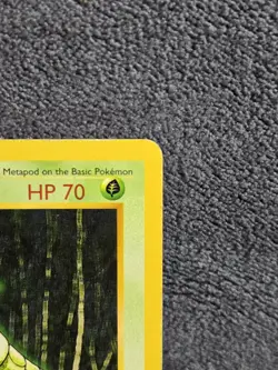 Pokemon Wizards Metapod 54/102 Base Set Shadowless 1st Ed Regular 1999 70HP - Image 3