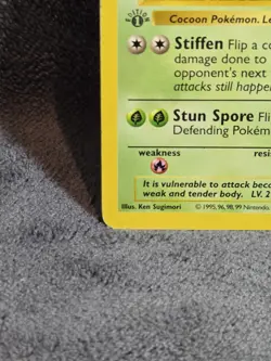 Pokemon Wizards Metapod 54/102 Base Set Shadowless 1st Ed Regular 1999 70HP - Image 5