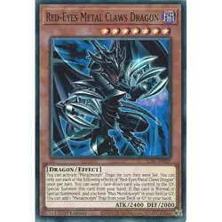ALIN-EN025 Red-Eyes Metal Claws Dragon Super Rare 1st Edition NM YuGiOh Card - Image 1