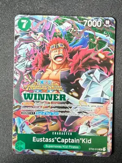 Eustass "Captain" Kid (ST02-013 SR) TREASURE CRUISE WINNER PROMO - One Piece - Image 1