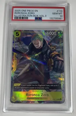 Roronoa Zoro (Illustration Box Vol.3) OP07-113 One Piece Promotion Cards Foil - Image 2