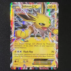 ⚡ Jolteon EX 28/83 – Generations Ultra Rare Holo Pokemon Cards TCG MP - Image 1