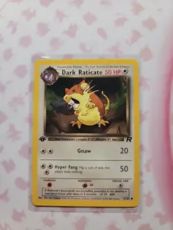 DARK RATICATE - 51/82 - 1st Edition Team Rocket - Pokemon Card - NM - Image 1
