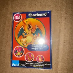 Charizard #6 Pokemon Burger King 1999 PokeTrivia Movie Card Perforated - Image 4