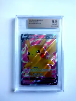 2020 Pokemon VIVID Voltage Full Art HOLO Pikachu V #170 UR - BGS 9.5 Gem Mint - Image 1