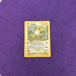 Carta Pokemon Vintage RAICHU SET BASE Italiano - Excellent + - Image 1