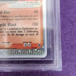 Typhlosion ex #99 Ex Sandstorm BGS 9 Carta Pokemon Vintage 2003 - Image 5