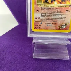 Blaine's Charizard CORRECTED SYMBOL PSA 1 Carta Pokemon Vintage Gym Challenge - Image 5