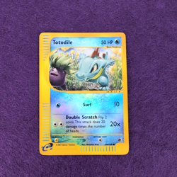 Carta Pokemon TOTODILE 134 Expedition REVERSE HOLO - EX - Image 1
