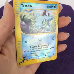 Carta Pokemon TOTODILE 134 Expedition REVERSE HOLO - EX - Image 4