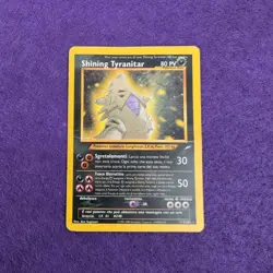 SHINING TYRANITAR Neo Destiny ITA Carta Pokemon Vintage Rara Segreta - HP - Image 1