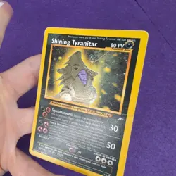 SHINING TYRANITAR Neo Destiny ITA Carta Pokemon Vintage Rara Segreta - HP - Image 3