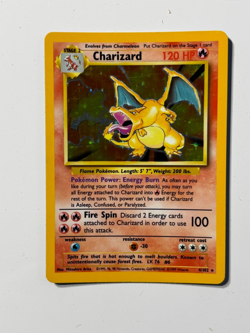 1999 Pokemon TCG Charizard Base Set Holo Rare Card 4/102 Ungraded - Image 1