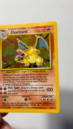 1999 Pokemon TCG Charizard Base Set Holo Rare Card 4/102 Ungraded - Image 2