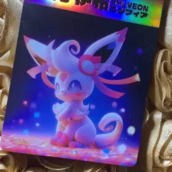 Sylveon Eevee Evolution Favorite Pets Anime Goddess ACG Waifu Holo Card Base - Image 2