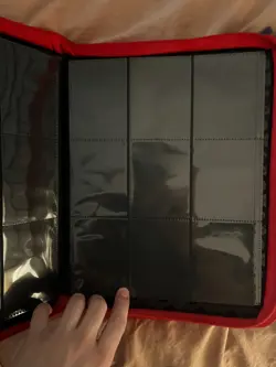 Ultra Pro Pokemon TCG Charizard 9 Pocket Leather Binder Red 360 Card Capacity - Image 4