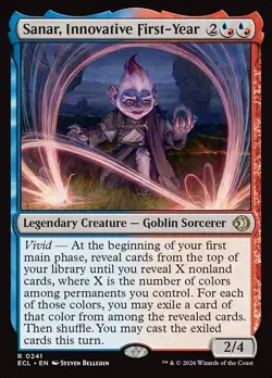 Sanar, Innovative First-Year x1 1x FOIL Lorwyn Eclipsed ECL NM MTG - Image 1