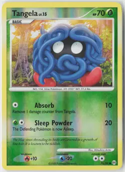Tangela 76/99 Common Arceus Pokemon Reverse Holo Near Mint - Image 1
