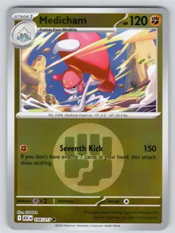 Medicham (Energy Symbol Pattern) 104/217 Common Ascended Heroes Reverse Holo NM - Image 1