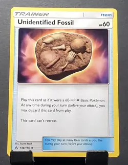 2018 Pokemon 134/156 UNIDENTIFIED FOSSIL Trainer Uncommon Ultra Prism✨NM/MT - Image 1