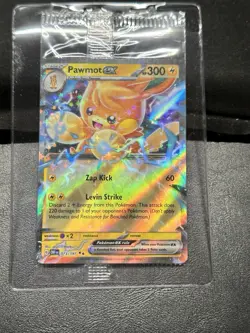 Pokemon Pawmot ex Holo Double Rare SV03: Obsidian Flames 073/197 NM Sealed - Image 1