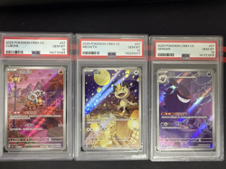 2025 POKEMON C-GEM PACK VOL 3 #07 GENGAR PSA 10 MEOWTH PSA 10 CUBONE PSA 10 - Image 1