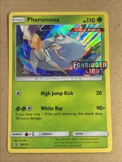 Pheromosa SM115 Pokemon Sun & Moon Promo Prerelease Holo Rare Forbidden Light 2 - Image 1
