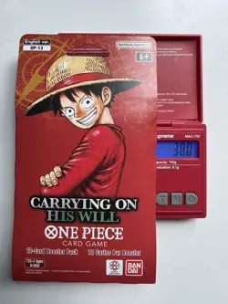 One Piece OP-13 CARRYING ON HIS WILL Sleeved Booster Pack - Heavy - 38.0 🔥 - Image 1