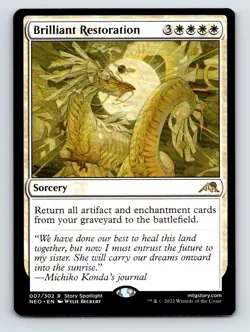 Brilliant Restoration R Kamigawa: Neon Dynasty 7 NM - Image 1
