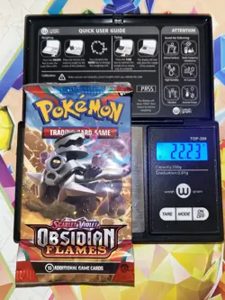 VERY HEAVY! 22.23Gram Obsidian Flames Pokemon TCG Factory Sealed Booster Pack!!! - Image 1