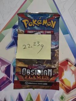 VERY HEAVY! 22.23Gram Obsidian Flames Pokemon TCG Factory Sealed Booster Pack!!! - Image 2
