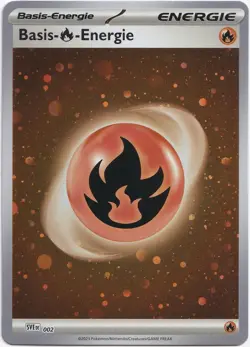 Pokemon Basis-Feuer-Energie Cosmos Reverse Holo 151 SVE 002 NM Deutsch - Image 1
