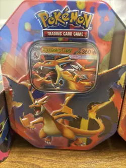 Pokemon TCG Mega Charizard EX Tin Set Of 6 (X & Y) Brand New Factory Sealed - Image 2