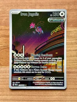Pokemon TCG Iron Jugulis Paradox Rift 216/182 Holo Illustration Rare. NM/Mint - Image 1