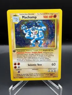 Pokemon TCG - Machamp - 8/102 - Holo Rare - 1st Edition - Base Set [Near Mint] - Image 1