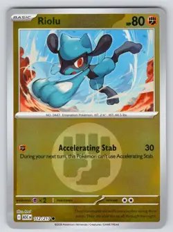 Riolu (Energy Symbol Pattern) 112/217 Common Ascended Heroes Reverse Holo NM - Image 1