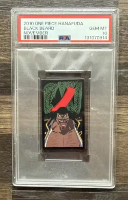 2010 ONE PIECE HANAFUDA BLACK BEARD NOVEMBER PSA 10 - Image 1