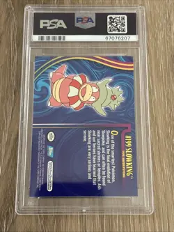 Slowking 2001 Topps Johto League Champ 199 Foil Pokemon Card PSA 9 Mint - Image 2