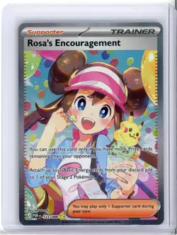 Rosa's Encouragement 123/088: Perfect Order Trainer SIR Full Art Holo NM Pokemon - Image 1