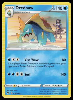 Drednaw (Cracked Ice Holo) 39/185 Holo Holo Rare Deck Exclusives Pokemon NM - Image 1