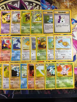Pokemon Base Set II 12/20 Rares, Complete Uncommon, & Common Set 90/90 NM Lot - Image 3
