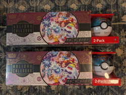 LOTx2 - Pokemon TCG 2025 Holiday Advent Calendar + Moon Ball Christmas Bundle - Image 1
