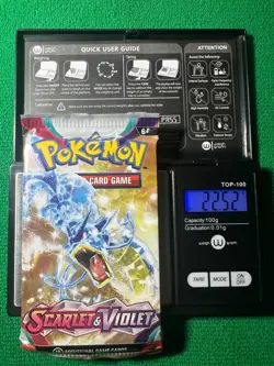HEAVYU 22.52 Grams! Pokemon Scarlet & Violet Factory Sealed Booster Pack!! - Image 1