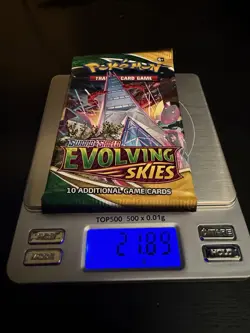 HEAVY Evolving Skies Booster Pack 21.89g Pokemon TCG New/Sealed - Image 1
